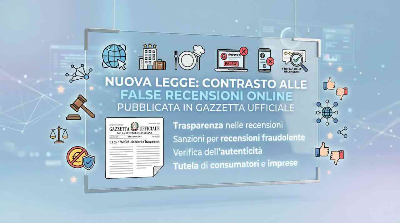 false recensioni online legge in GU