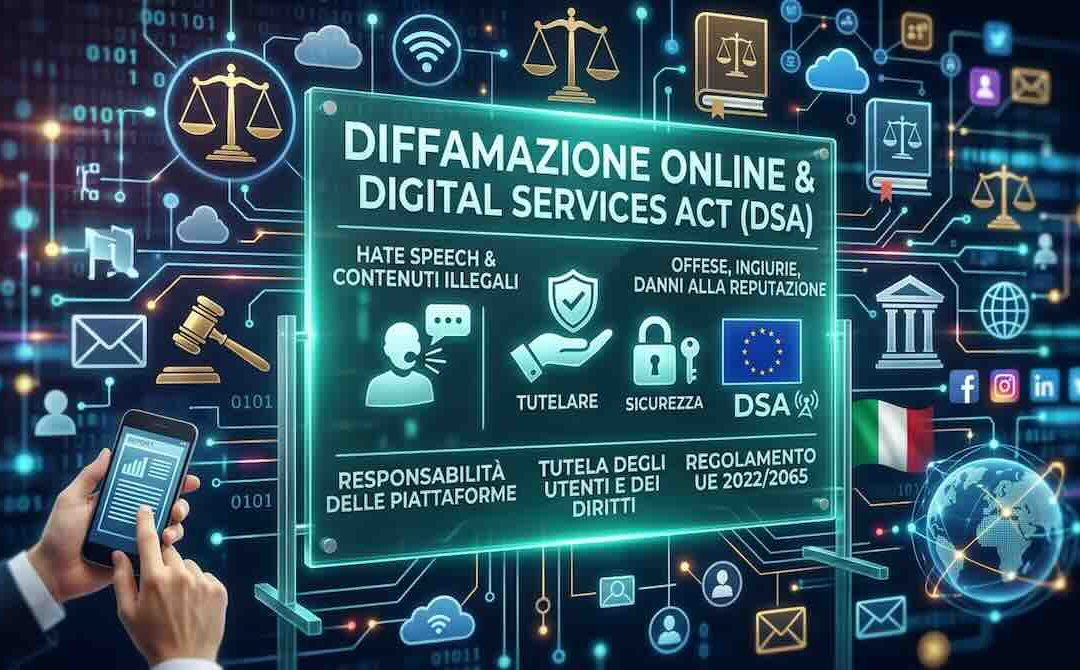 Diffamazione online e Digital Services Act: rimozione contenuti 